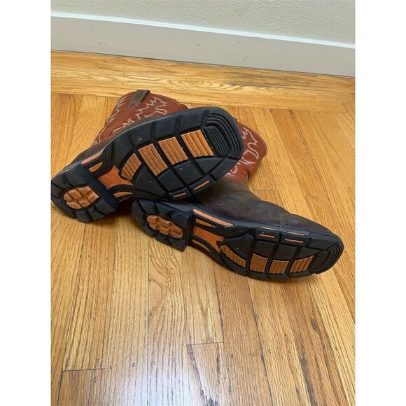 Ariat WorkHog Men's Square Toe Work Boots Brown Size 10EE Western Style - Picture 6 of 13